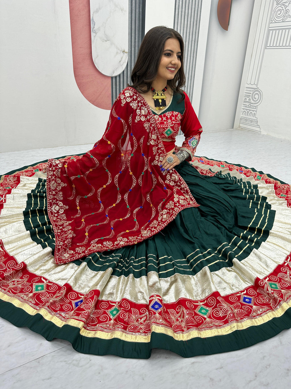 Hooriya fashions - Navratri Special Pure Cotton Lehenga Choli
