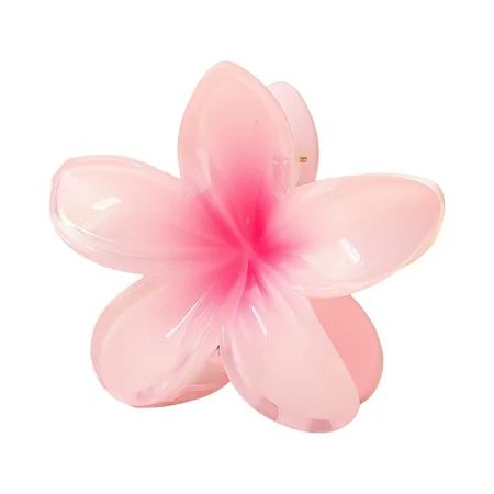 Pink flower Hawaiian clip