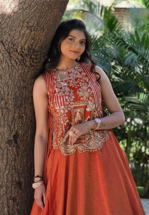 Festival Special Designer Lehenga Choli – Vichitra Silk