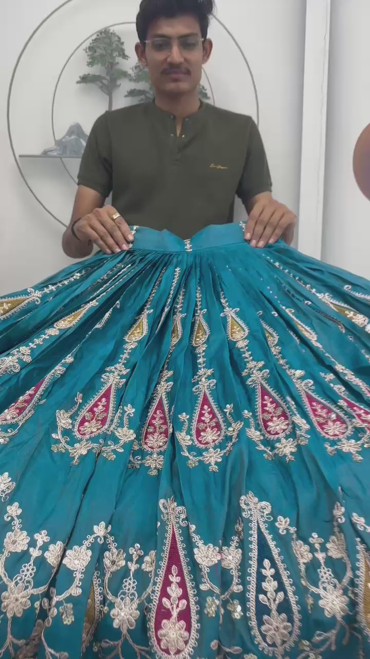 HOORIYA FSHIONS - Heavy Embroidery Lenhanga Choli