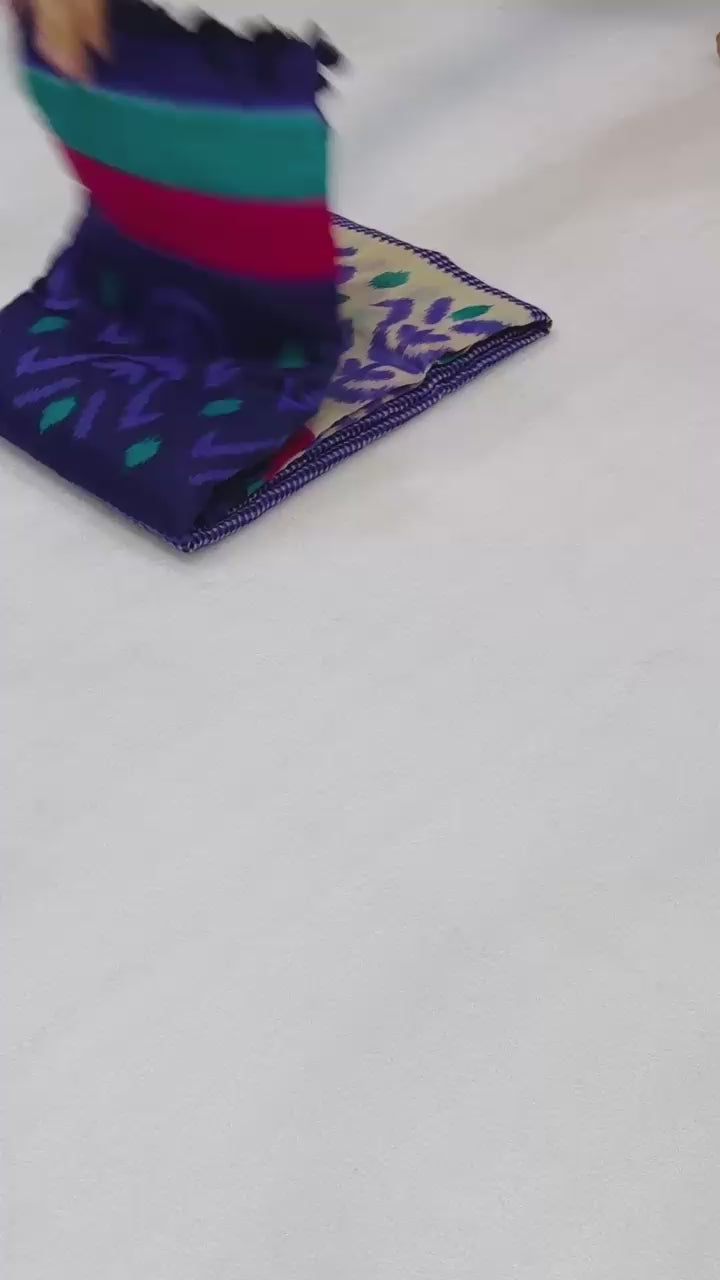 Hooriya fashions - soft Cotton ikkat print sarees