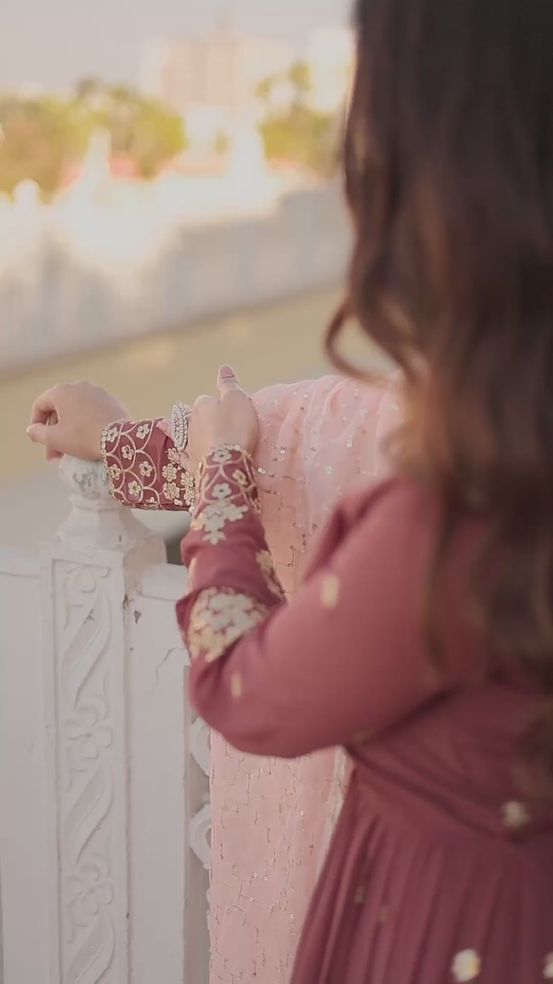Hooriya fashions - Gown with dupatta