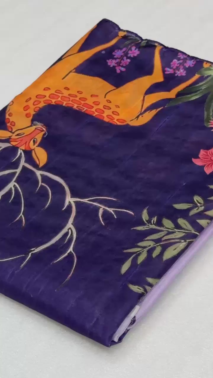Hooriya fashions - Handloom Tussar silk saree