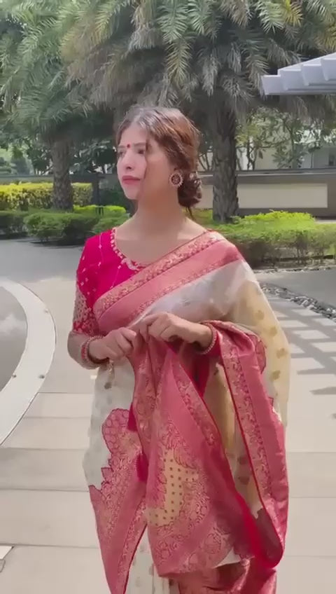 HOORIYA FASHIONS - SOFT LICHI SILK CLOTH SAREE
