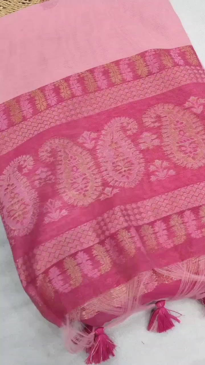 Hooriya fashions -  Premium Soft mul cotton saree