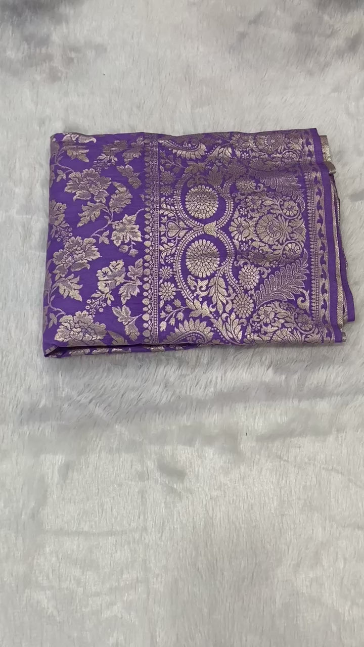 Hooriya fashions - Paithani tissue & silk with embroidery cut work lace lehanga Choli
