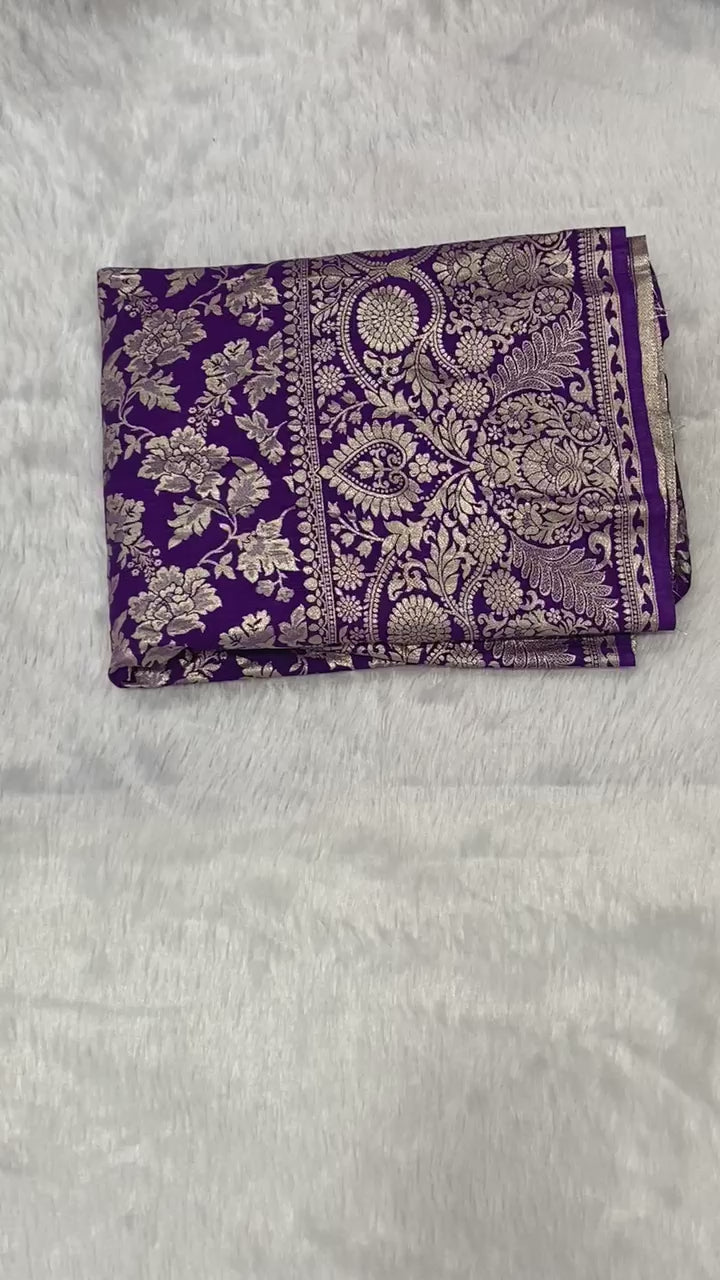 Hooriya fashions - Paithani tissue & silk with embroidery cut work lace lehanga Choli