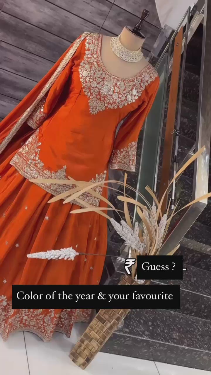 Hooriya Fashions - Lehngha Dupata