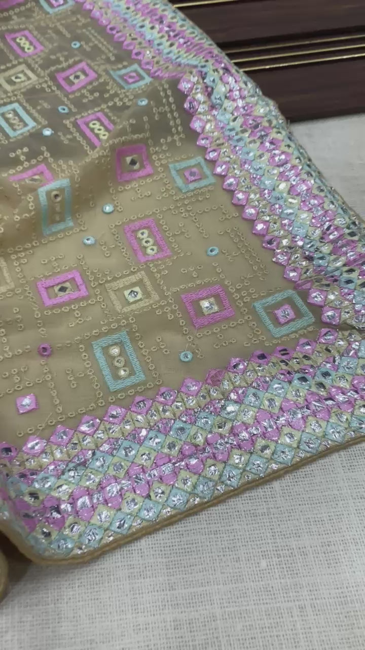 Hooriya fashions - Georgatte saree