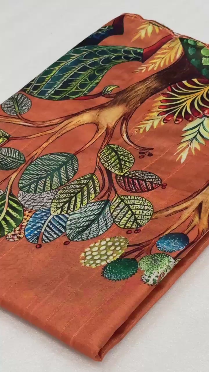 Hooriya fashions - Handloom Tussar silk saree