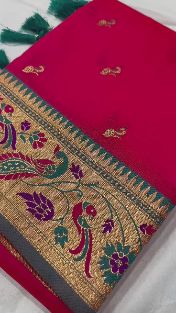 Hooriya Fashions - Soft Pethani silk saree