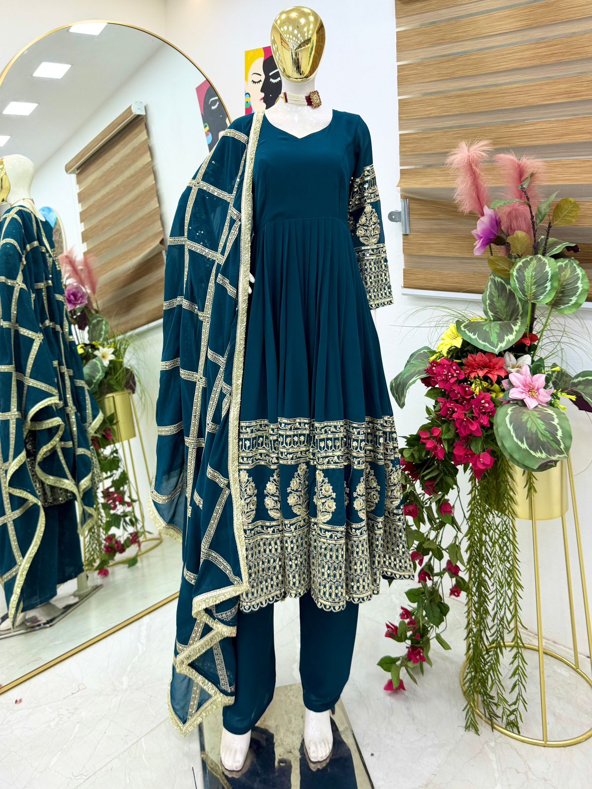 Hooriya Fashions - Designer Party Sharara Suit & Dupatta Set