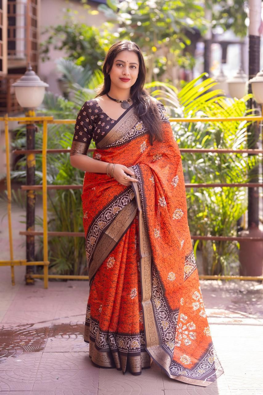 Hooriya Fashions - New fancy crack batik saree.