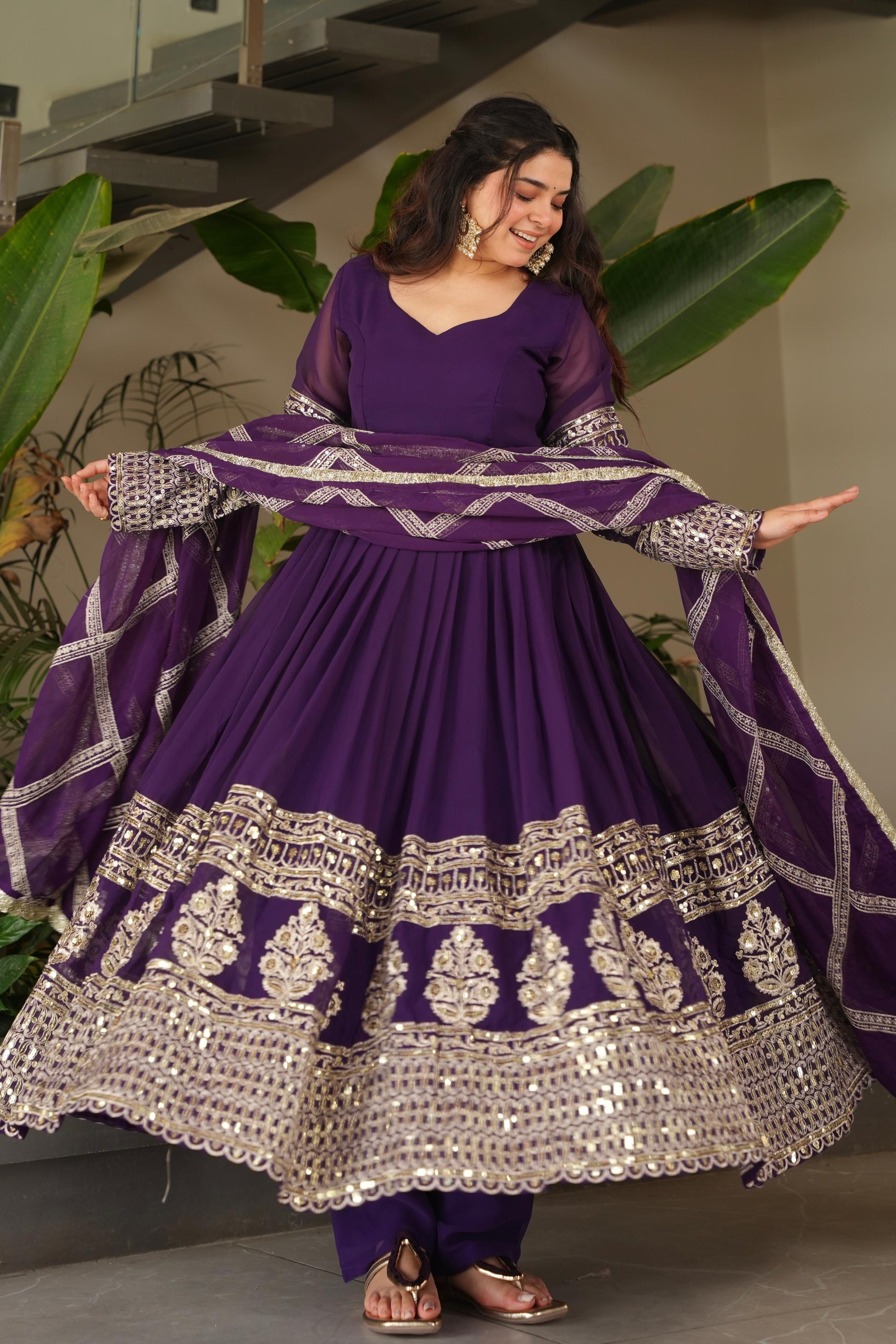 Hooriya Fashions - Designer Party Sharara Suit & Dupatta Set