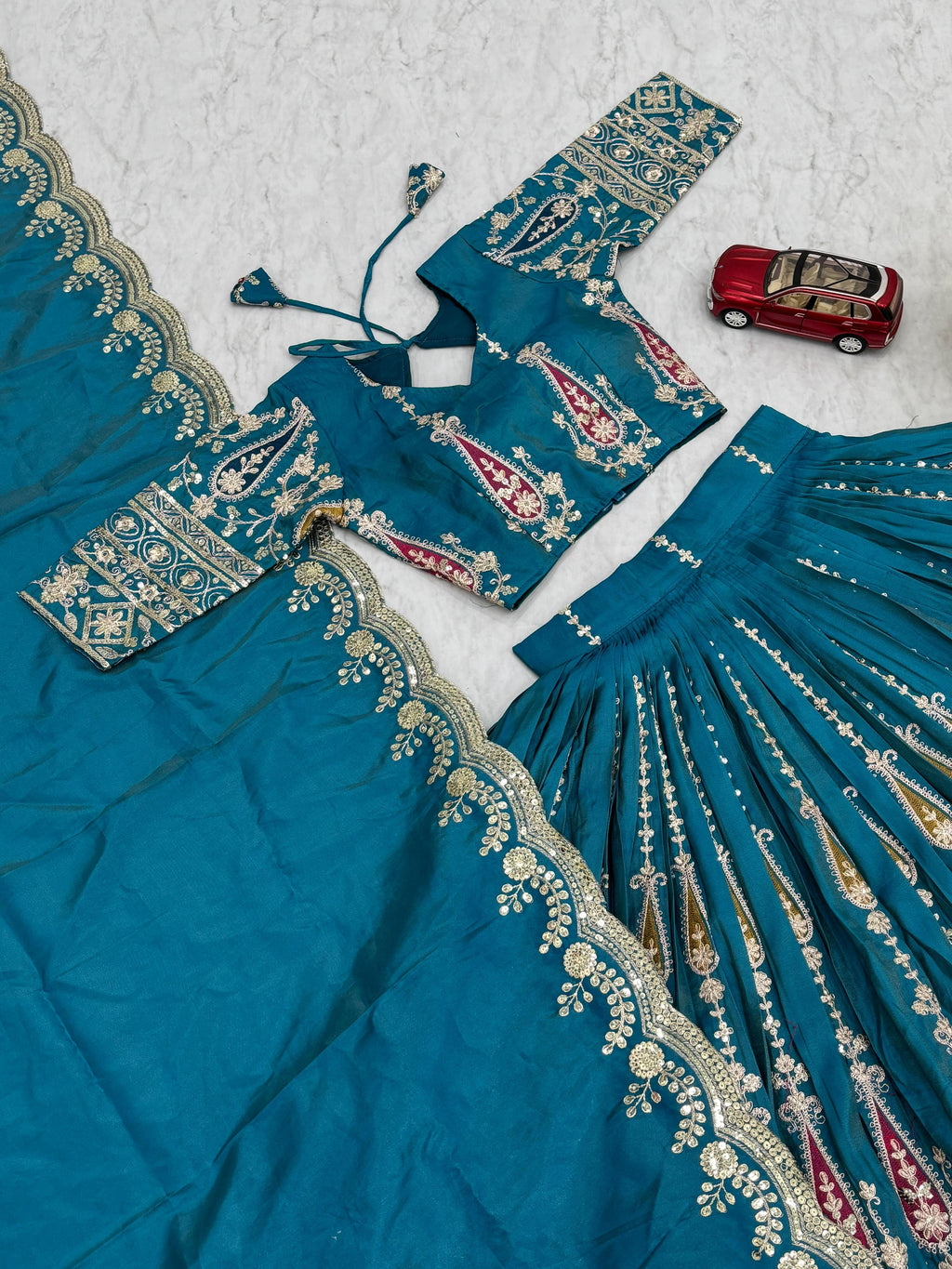 HOORIYA FSHIONS - Heavy Embroidery Lenhanga Choli