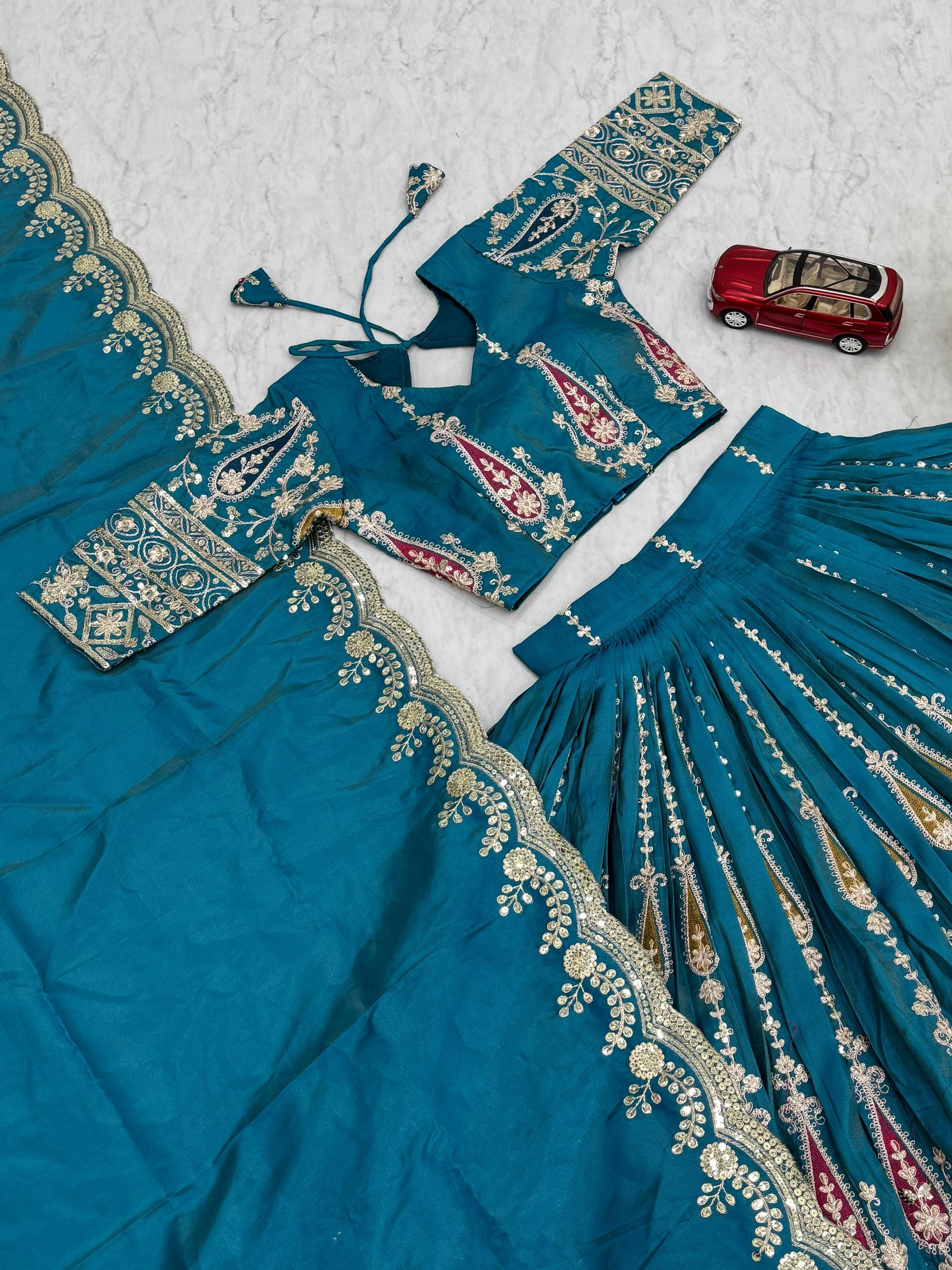 HOORIYA FSHIONS - Heavy Embroidery Lenhanga Choli