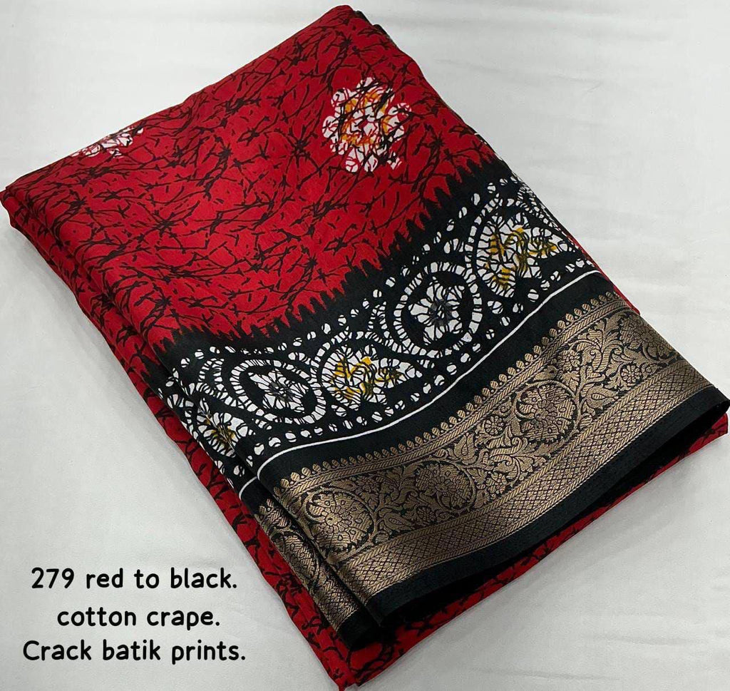 Hooriya Fashions - New fancy crack batik saree.
