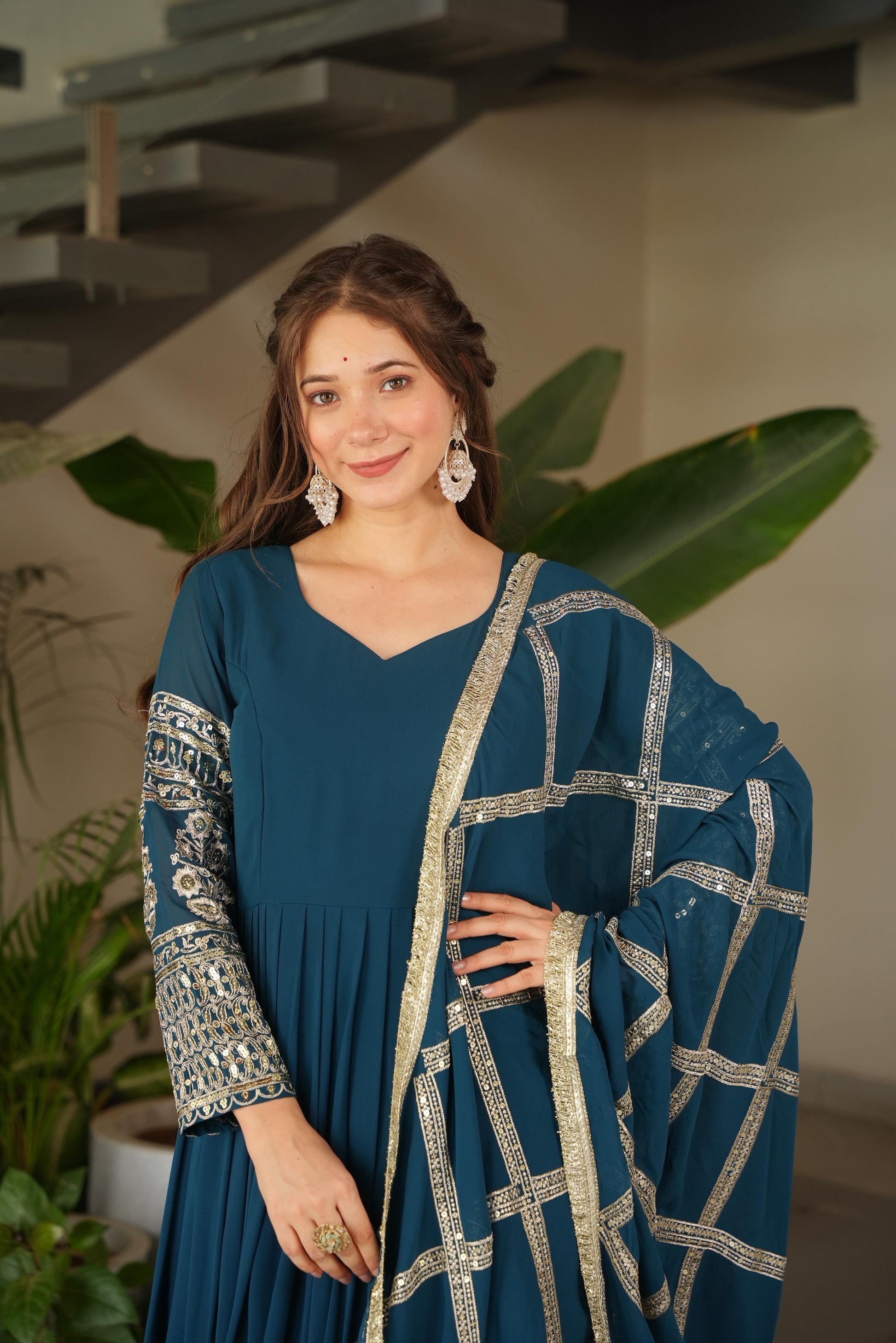 Hooriya Fashions - Designer Party Sharara Suit & Dupatta Set