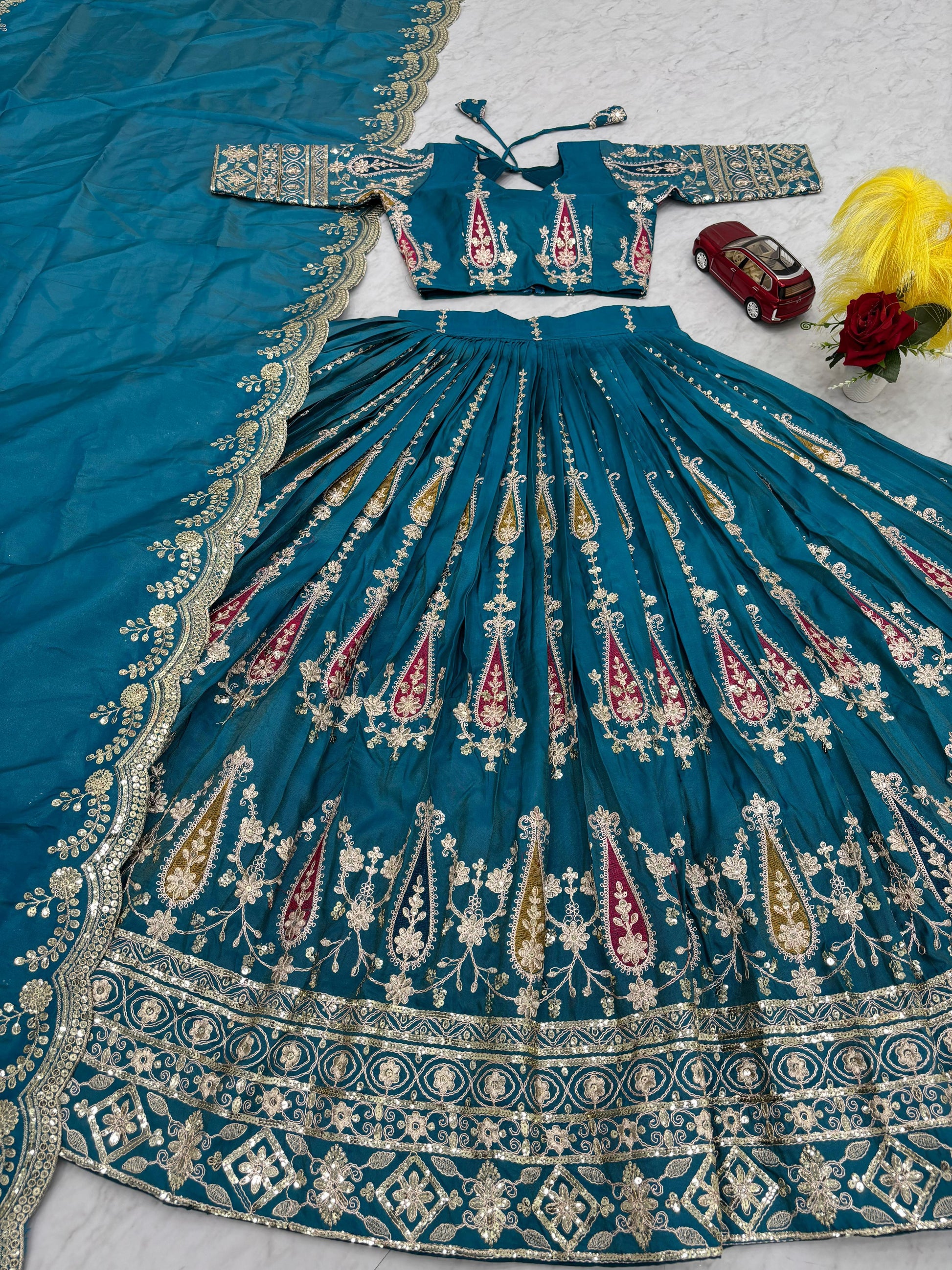 HOORIYA FSHIONS - Heavy Embroidery Lenhanga Choli