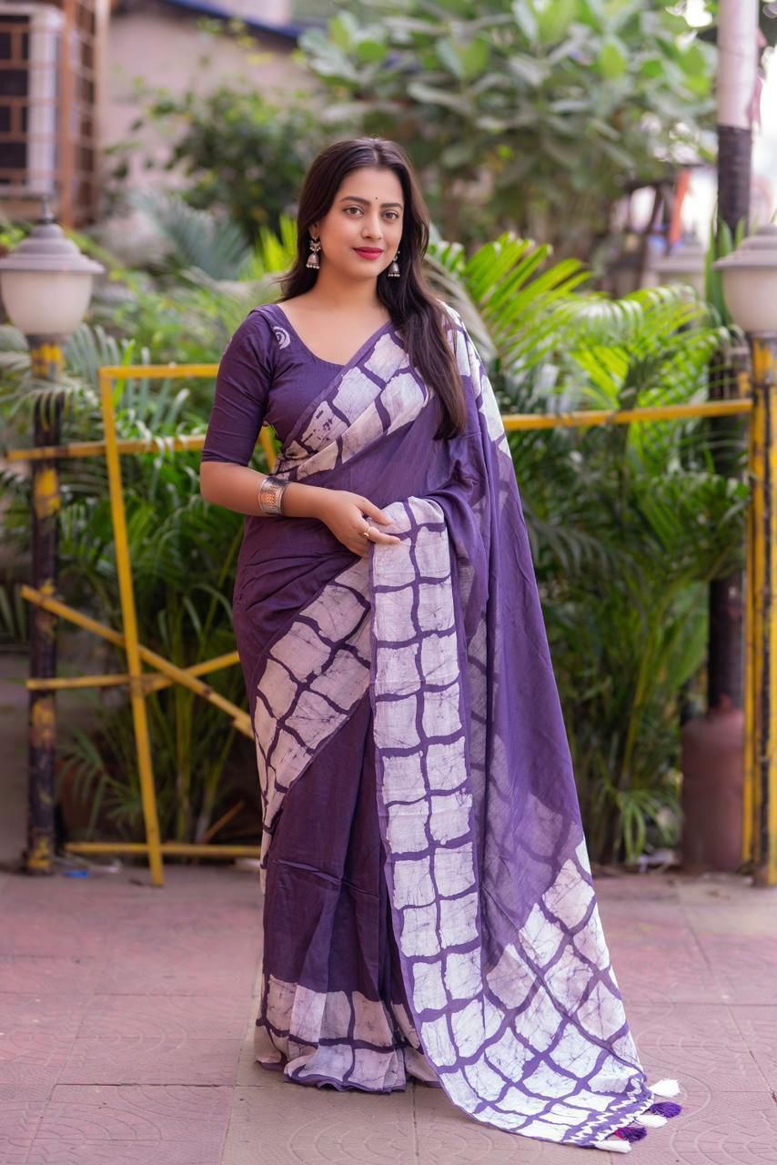 Hooriya Fashions - New pure chanderi batik sarees.