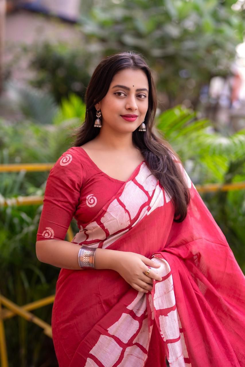 Hooriya Fashions - New pure chanderi batik sarees.